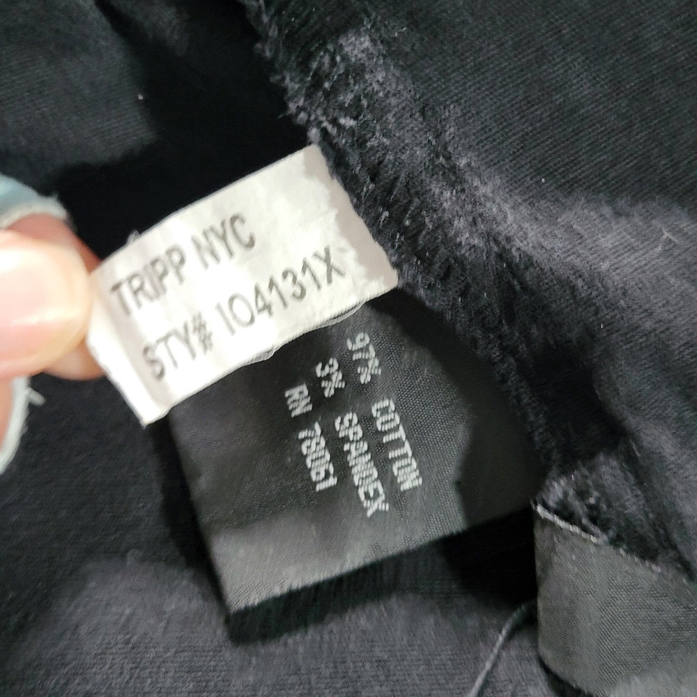 Tripp NYC VINTAGE 2X Black Button-Up Jacket with Lace Details - Picture 15 of 16